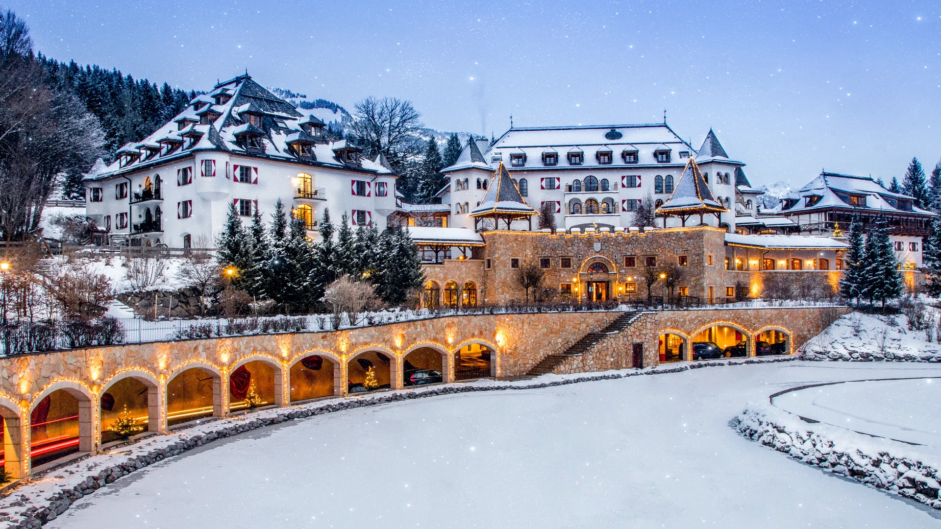 Endlich Winter im Schlosshotel Kitzbühel
